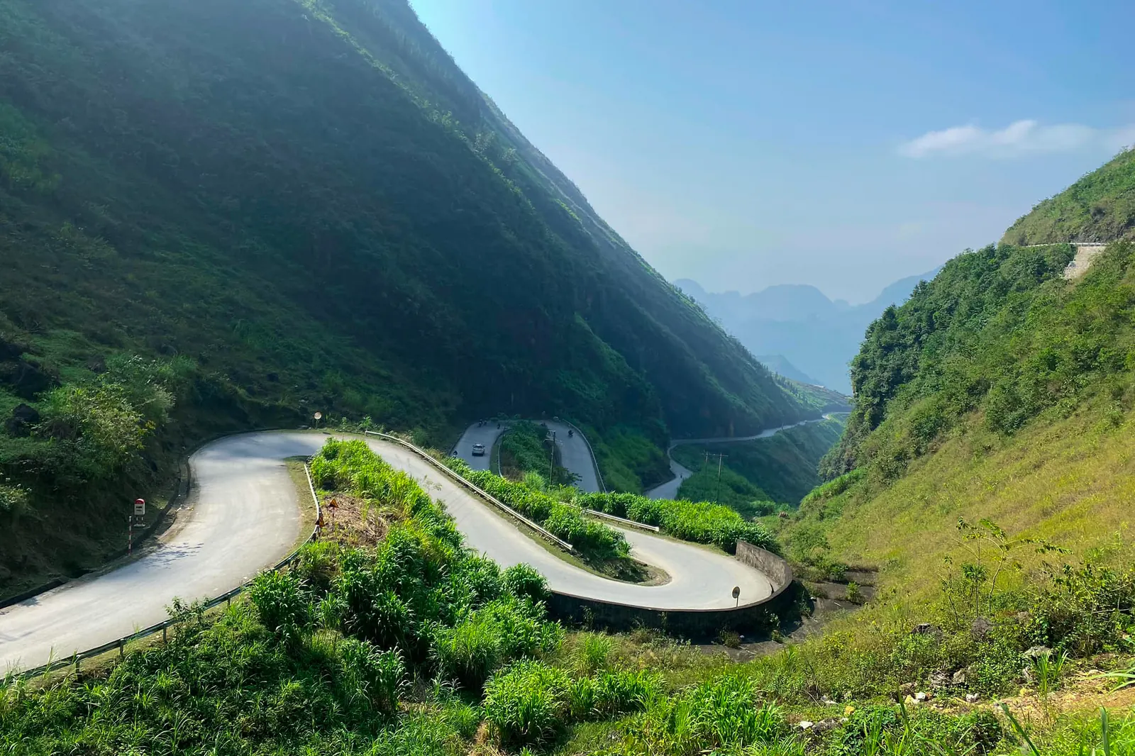 Motorbike tour group