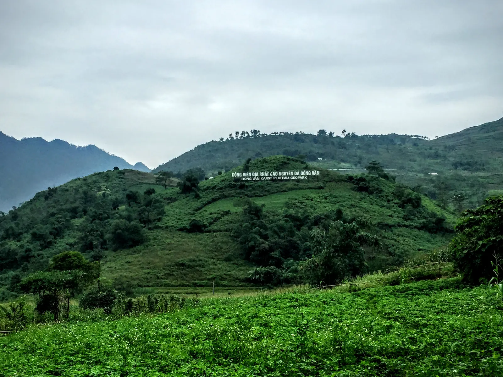 Waterfall valley near Ha Giang